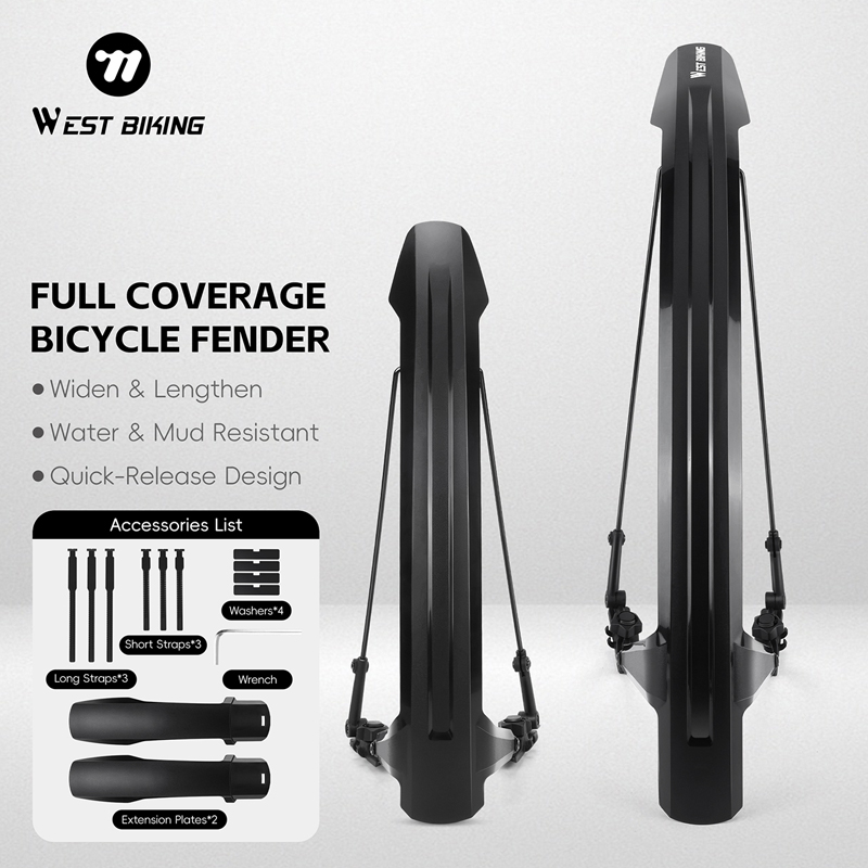 WEST BIKING Bike Fender Set 2P - Fender Mudguard Set recension och pris