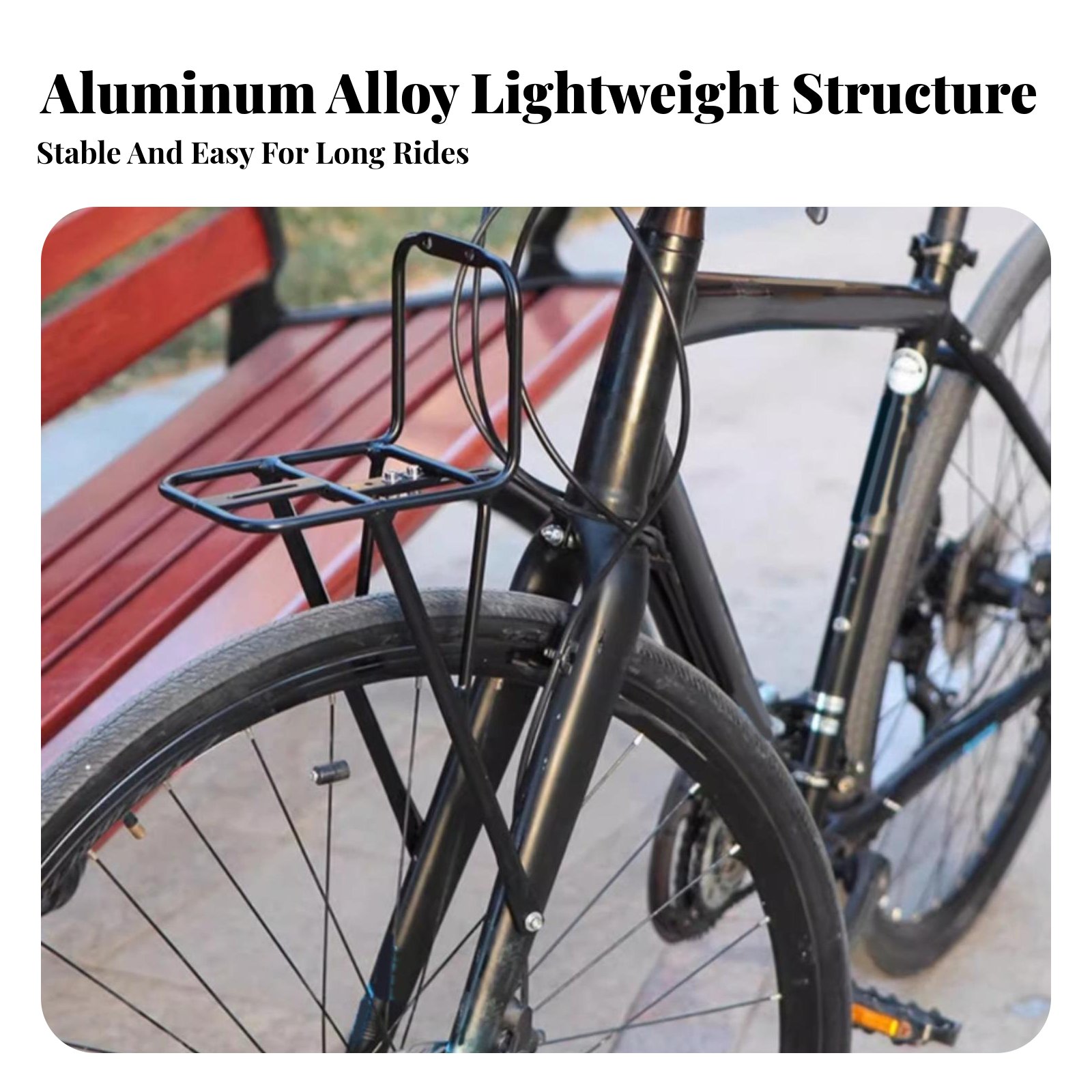 Bike Front Luggage Rack Lightw - Cargo Rack Aluminum recension och pris