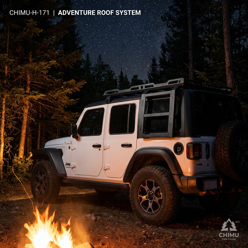 【CHIMU HOME】 for Wrangler JL J - Cargo Rack Aluminum recension och pris