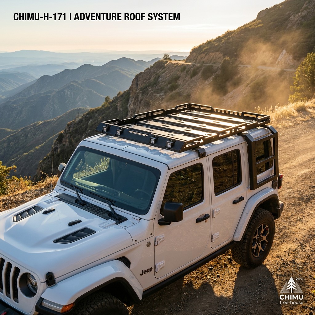 【CHIMU HOME】 for Wrangler JL J - Cargo Rack Aluminum recension och pris